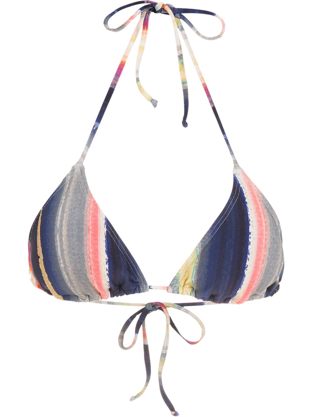 Lygia & Nanny Ilana stripe-print bikini top - Multicolour von Lygia & Nanny