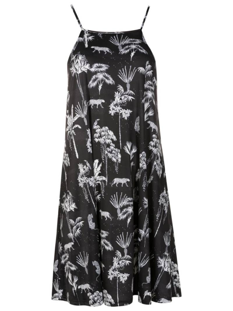 Lygia & Nanny Isis botanical-print minidress - Black von Lygia & Nanny