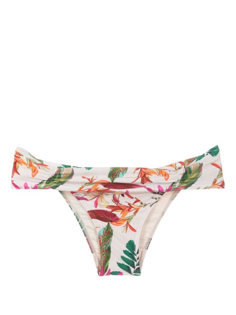 Lygia & Nanny Jasper floral-print bikini bottoms - White von Lygia & Nanny