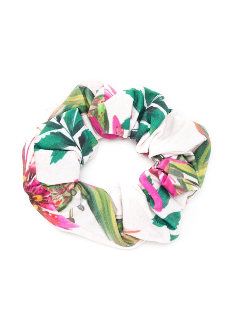 Lygia & Nanny Lola floral-print hair scrunchie - Neutrals von Lygia & Nanny