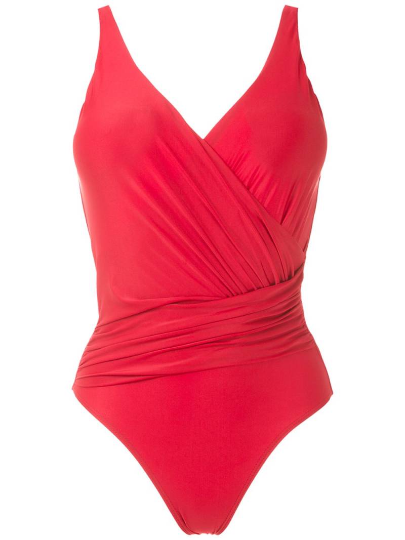 Lygia & Nanny Maisa draped swimsuit - Red von Lygia & Nanny