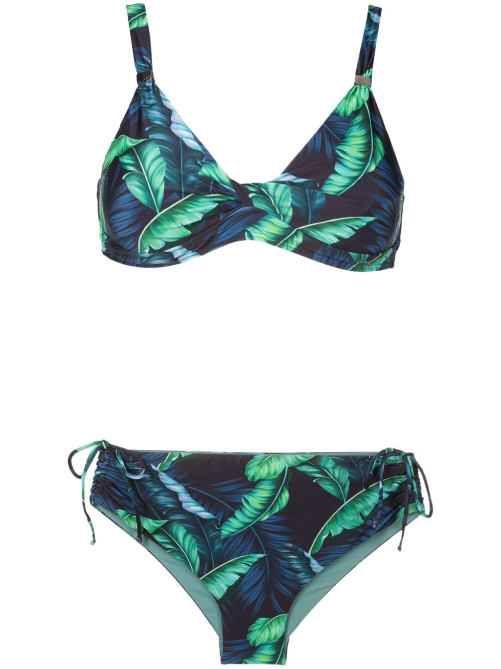 Lygia & Nanny Marcela leaf-print bikini - Blue von Lygia & Nanny