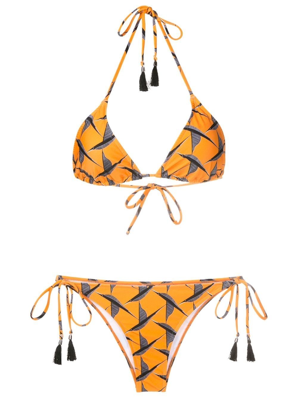 Lygia & Nanny Maya bird-print bikini set - Orange von Lygia & Nanny