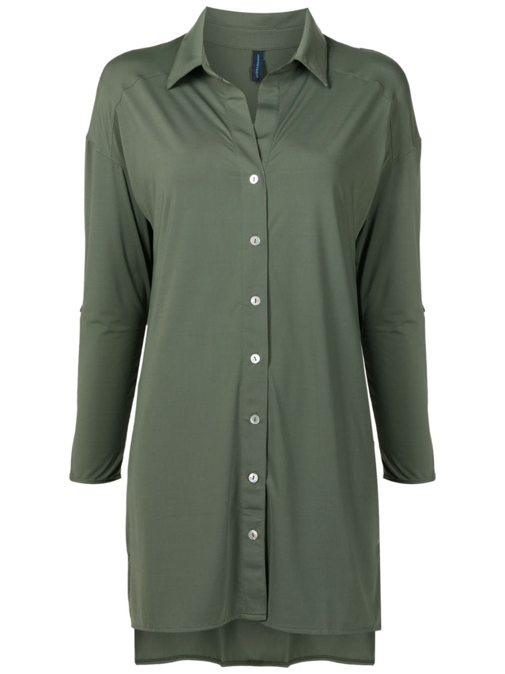 Lygia & Nanny Meline longline buttoned shirt - Green von Lygia & Nanny