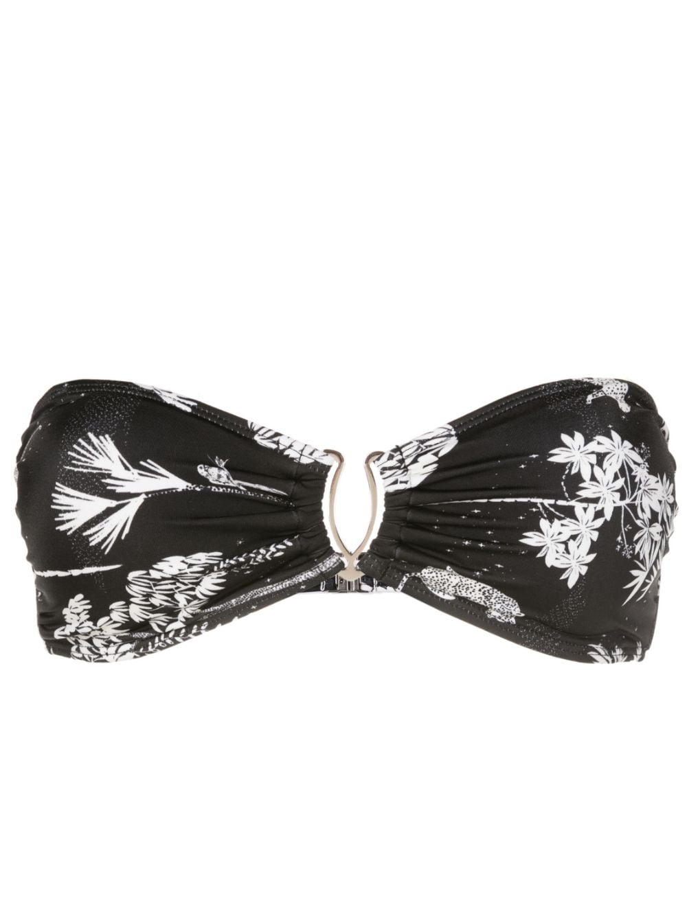 Lygia & Nanny Mika graphic-print strapless bikini - Black von Lygia & Nanny