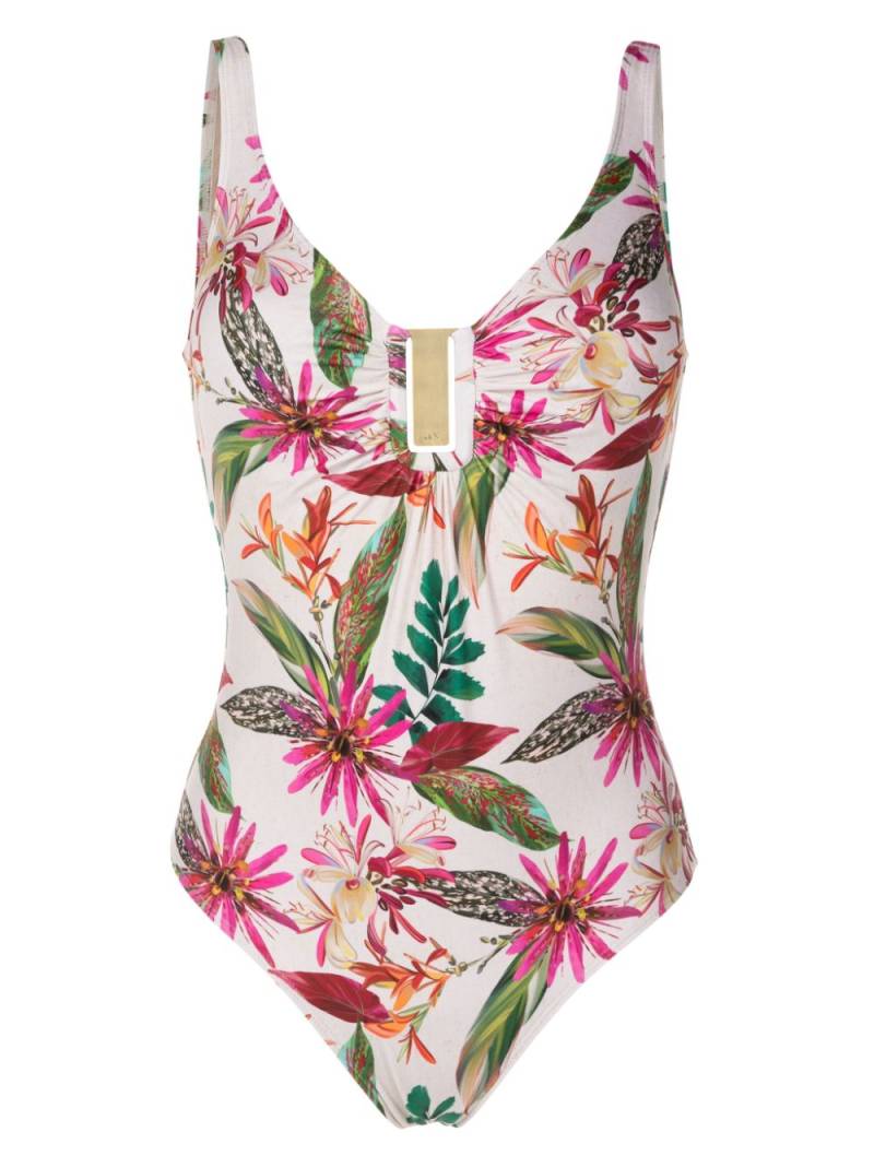 Lygia & Nanny Mirassol floral-print swimsuit - White von Lygia & Nanny