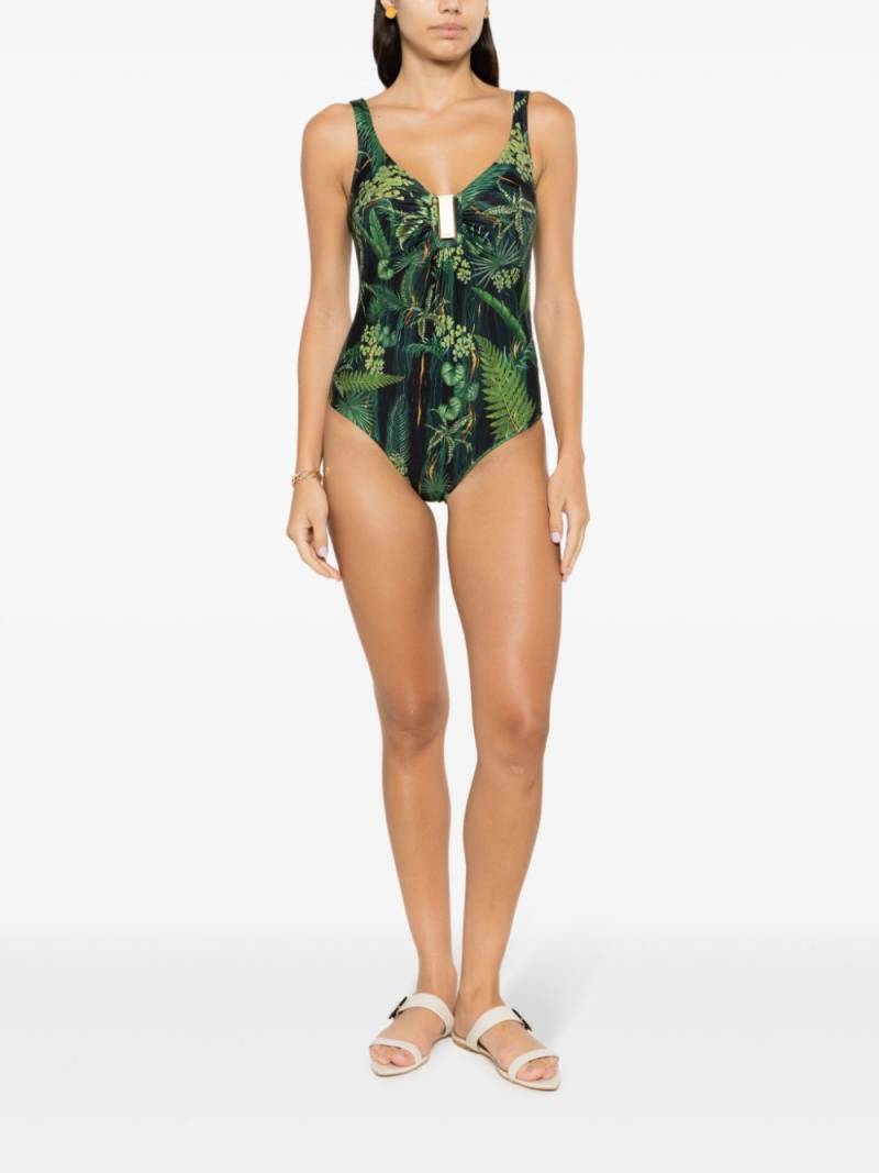 Lygia & Nanny Mirassol leaf-print swimsuit - Green von Lygia & Nanny