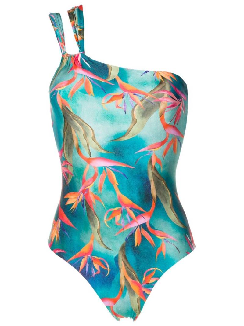 Lygia & Nanny Miusha single-shoulder swimsuit - Blue von Lygia & Nanny