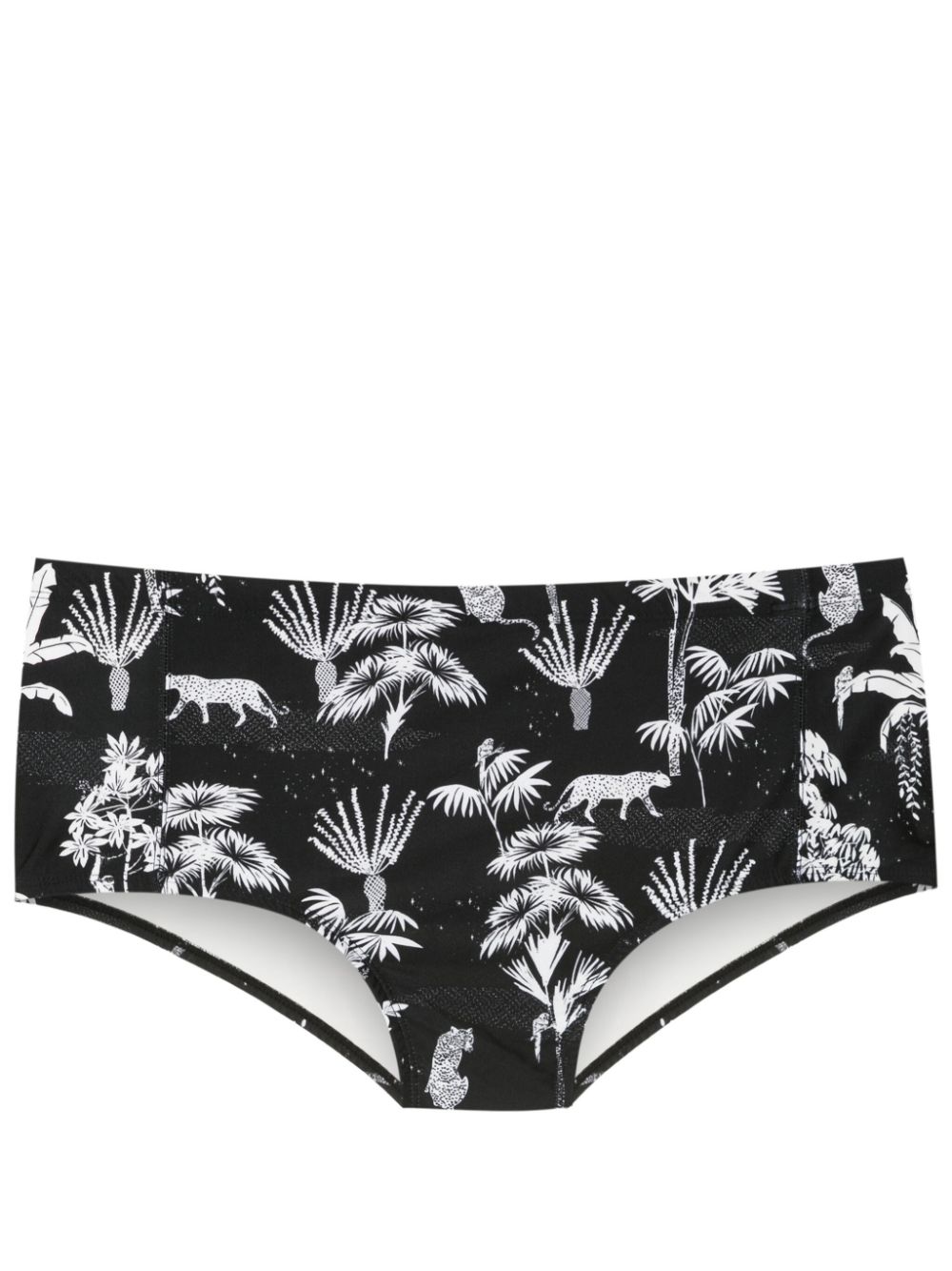 Lygia & Nanny Parati jungle-print swimming trunks - Black von Lygia & Nanny