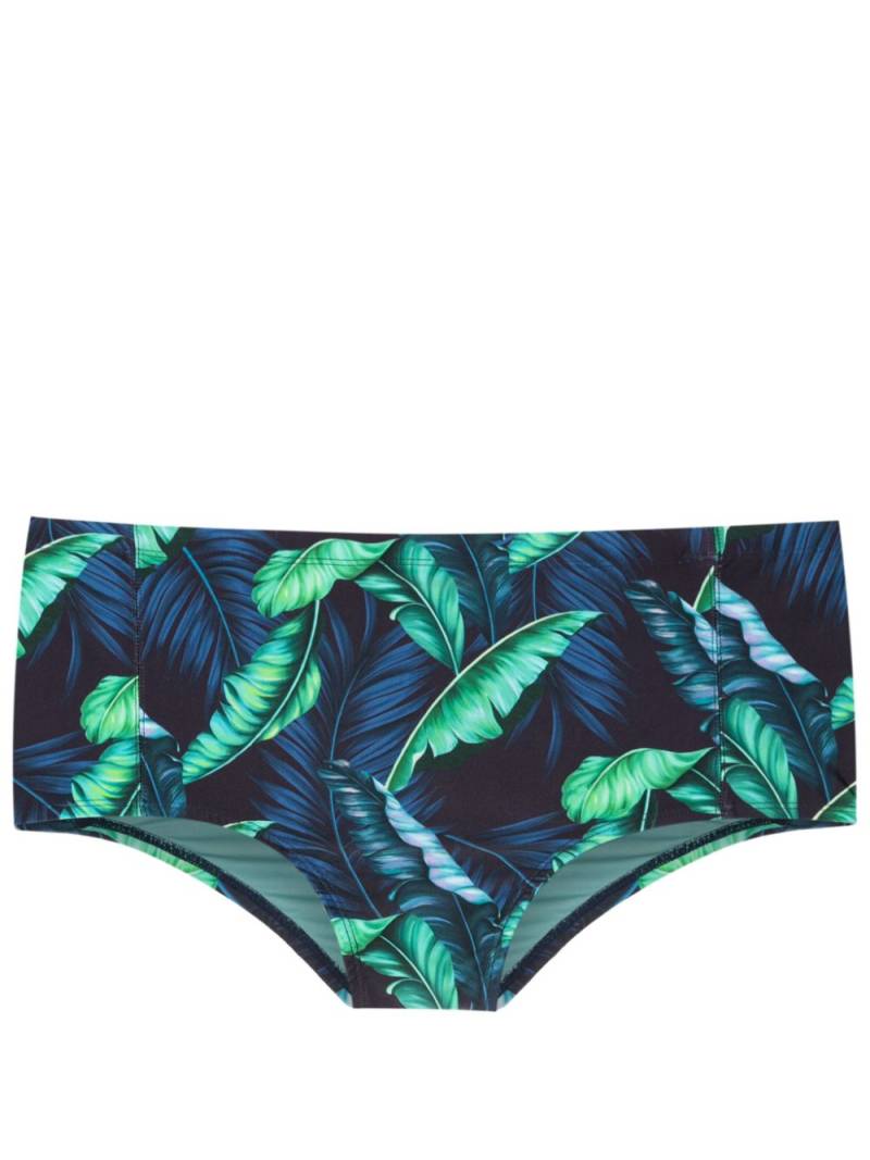 Lygia & Nanny Parati leaf-print swimming trunks - Blue von Lygia & Nanny