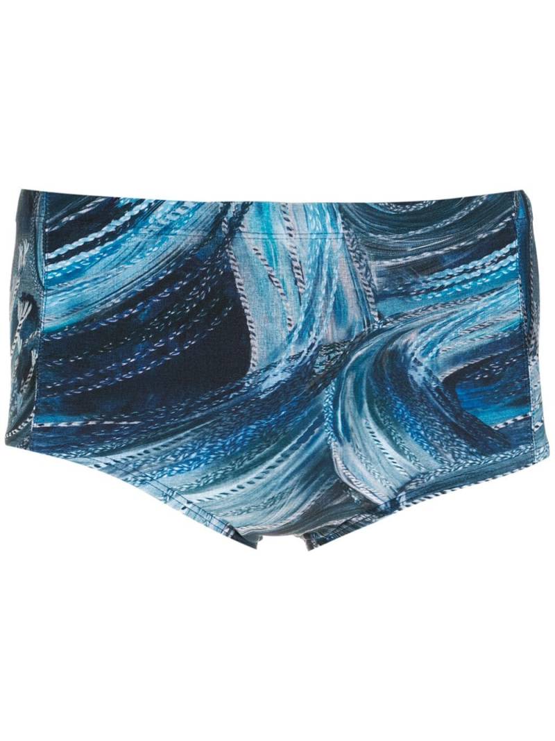 Lygia & Nanny Parati print swimming trunks - Blue von Lygia & Nanny