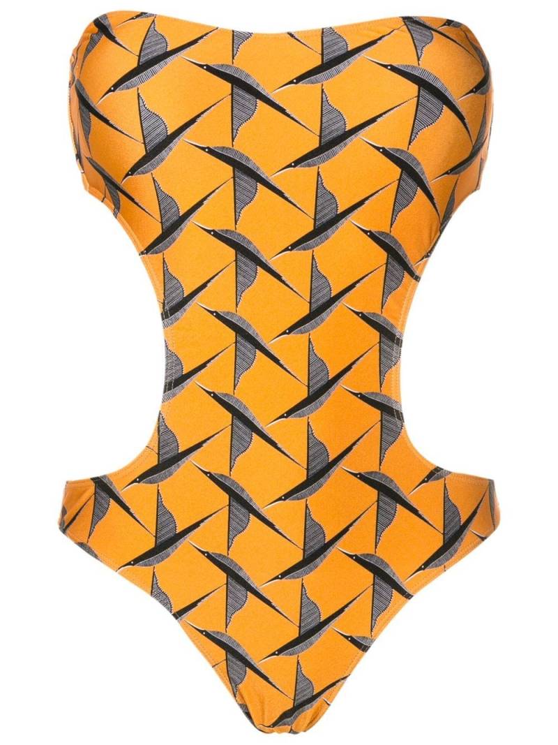 Lygia & Nanny Taylor bird-print swimsuit - Orange von Lygia & Nanny