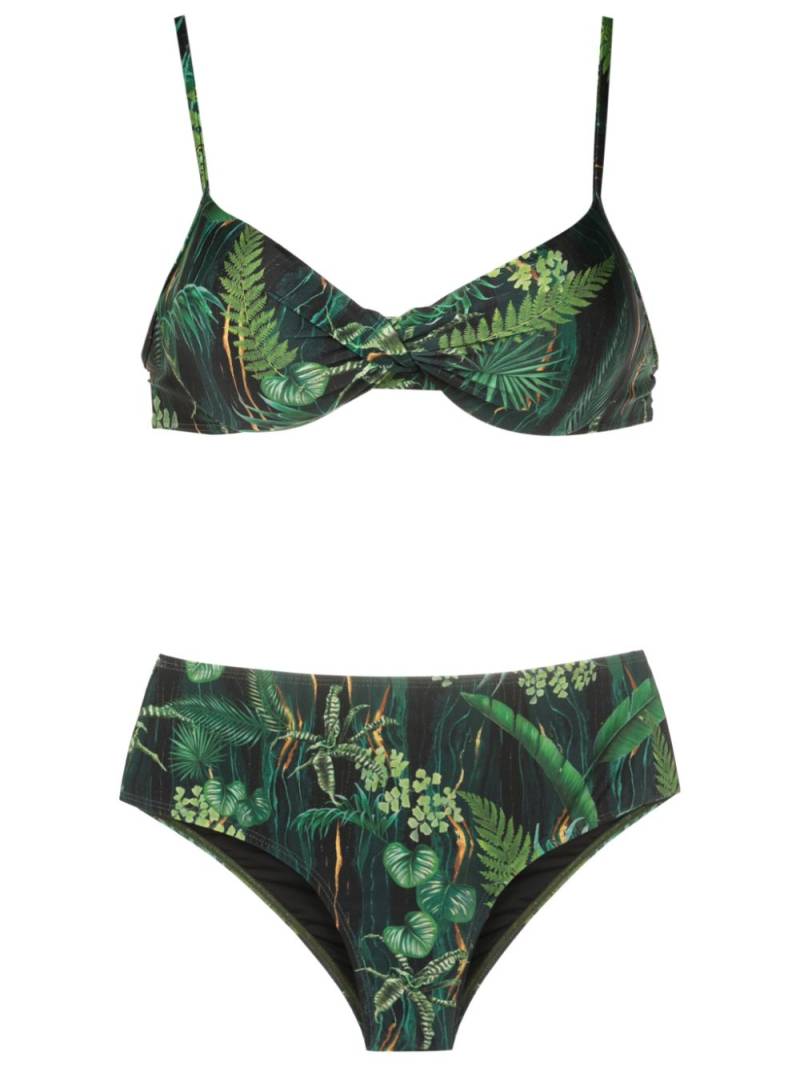 Lygia & Nanny Verônica leaf-print bikini - Green von Lygia & Nanny