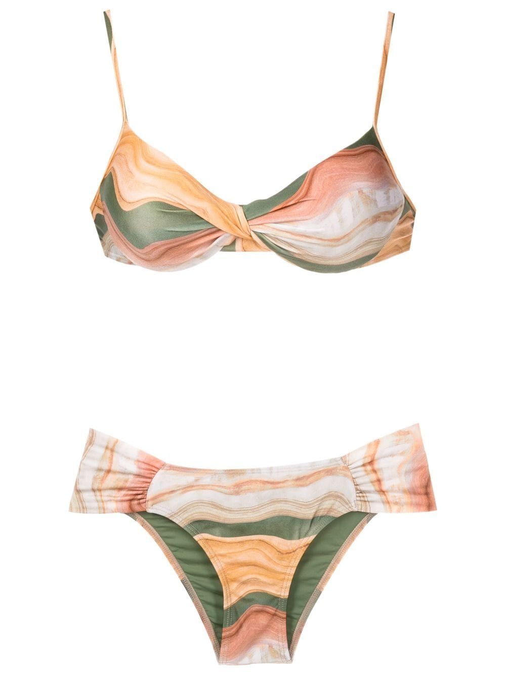 Lygia & Nanny Vitória printed bikini set - Brown von Lygia & Nanny