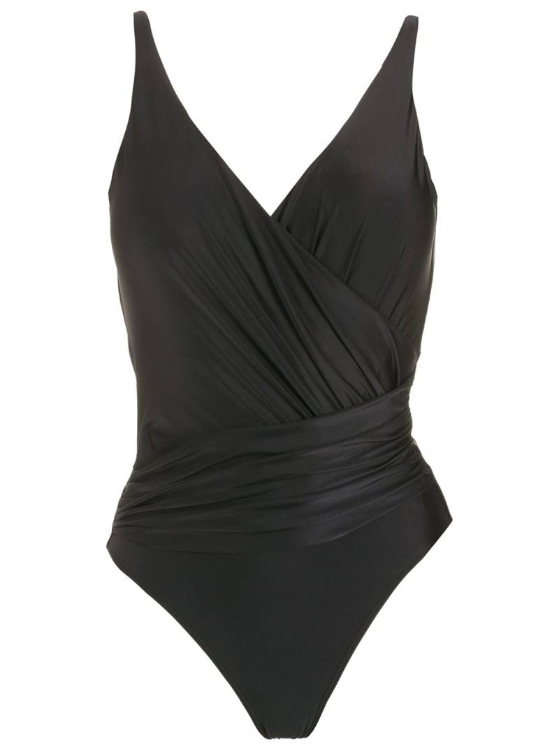 Lygia & Nanny draped open-back swimsuit - Black von Lygia & Nanny