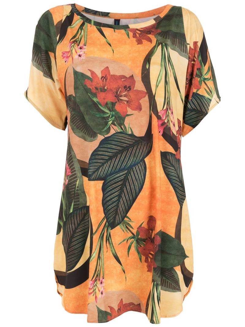 Lygia & Nanny floral leaf print T-shirt dress - Yellow von Lygia & Nanny