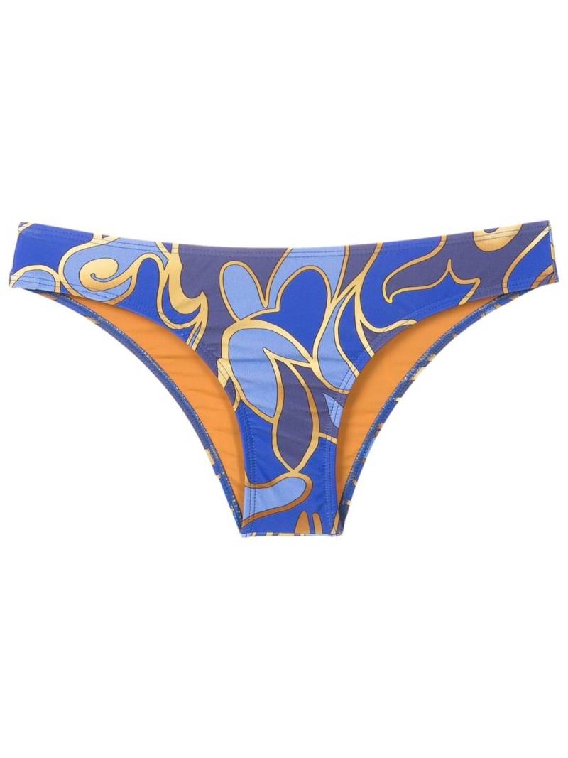 Lygia & Nanny graphic-print bandeau bikini - Blue von Lygia & Nanny