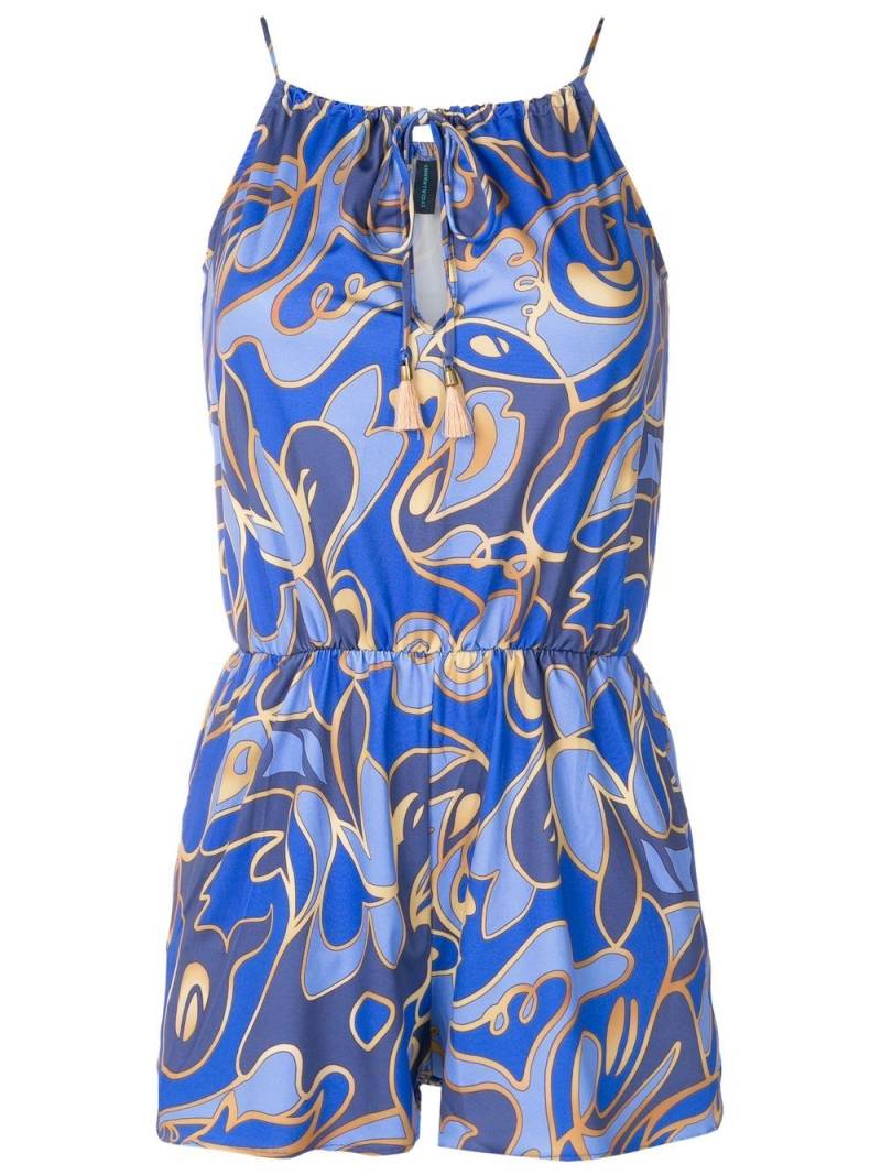 Lygia & Nanny graphic print playsuit - Blue von Lygia & Nanny