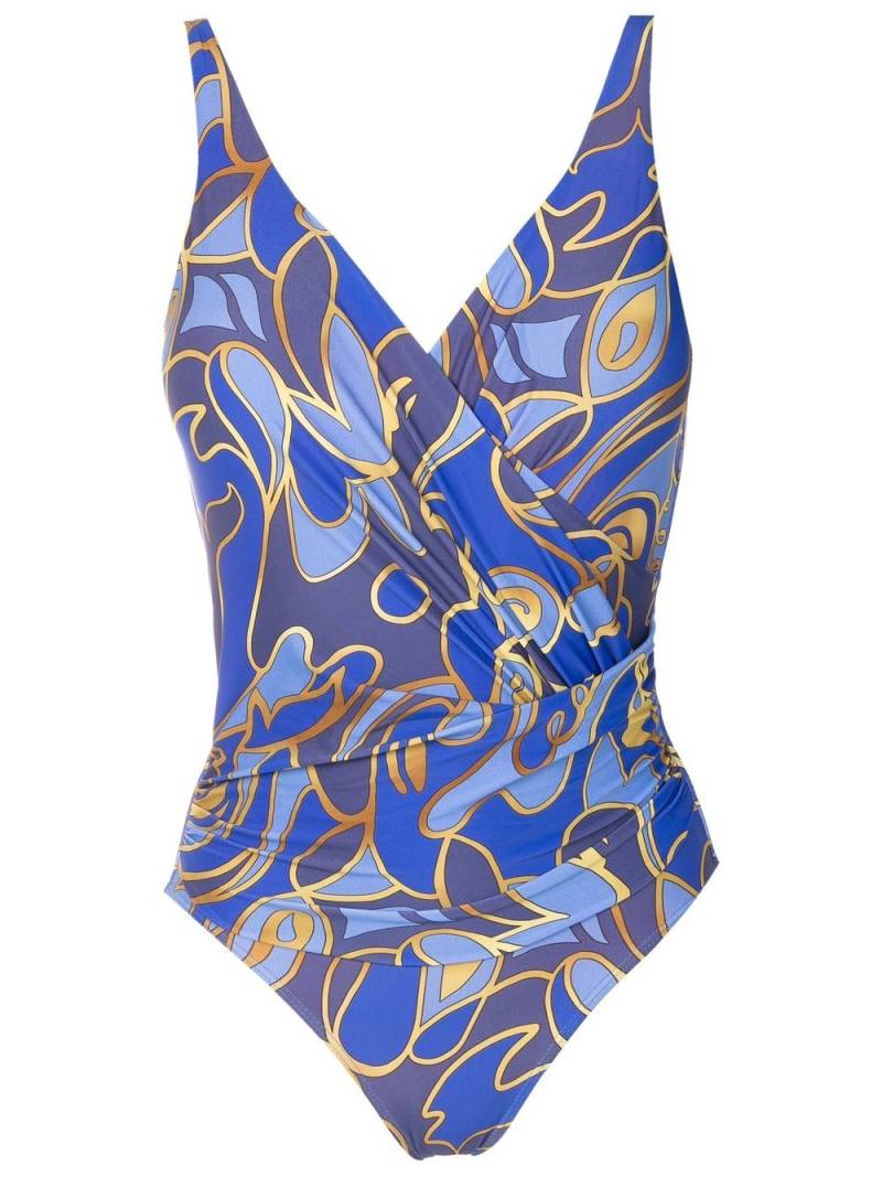 Lygia & Nanny graphic-print swimsuit - Blue von Lygia & Nanny