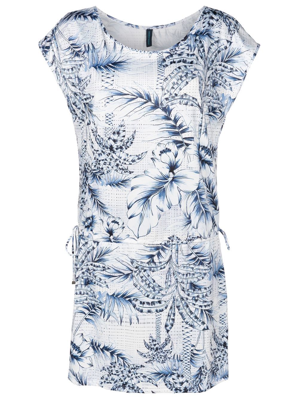 Lygia & Nanny palm-tree print beach dress - Blue von Lygia & Nanny