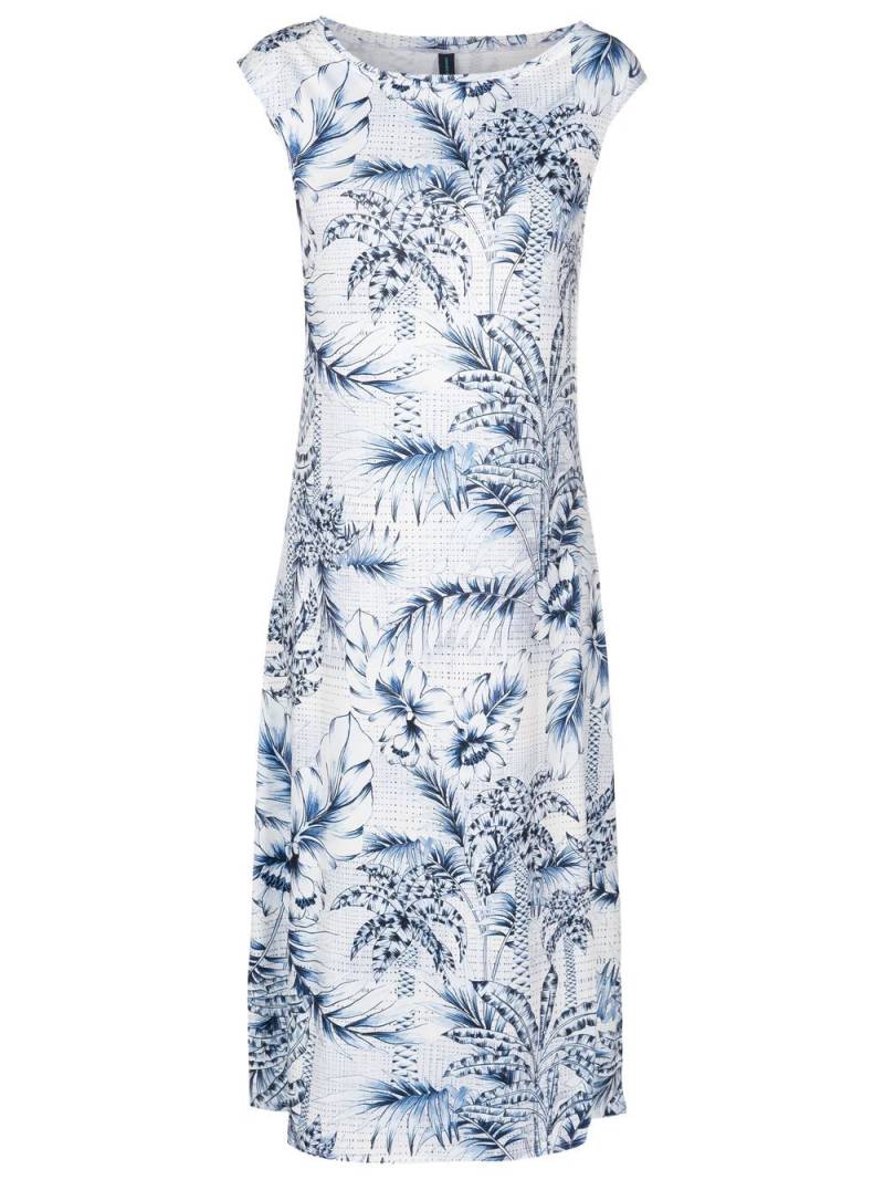 Lygia & Nanny palm-tree print midi dress - Blue von Lygia & Nanny