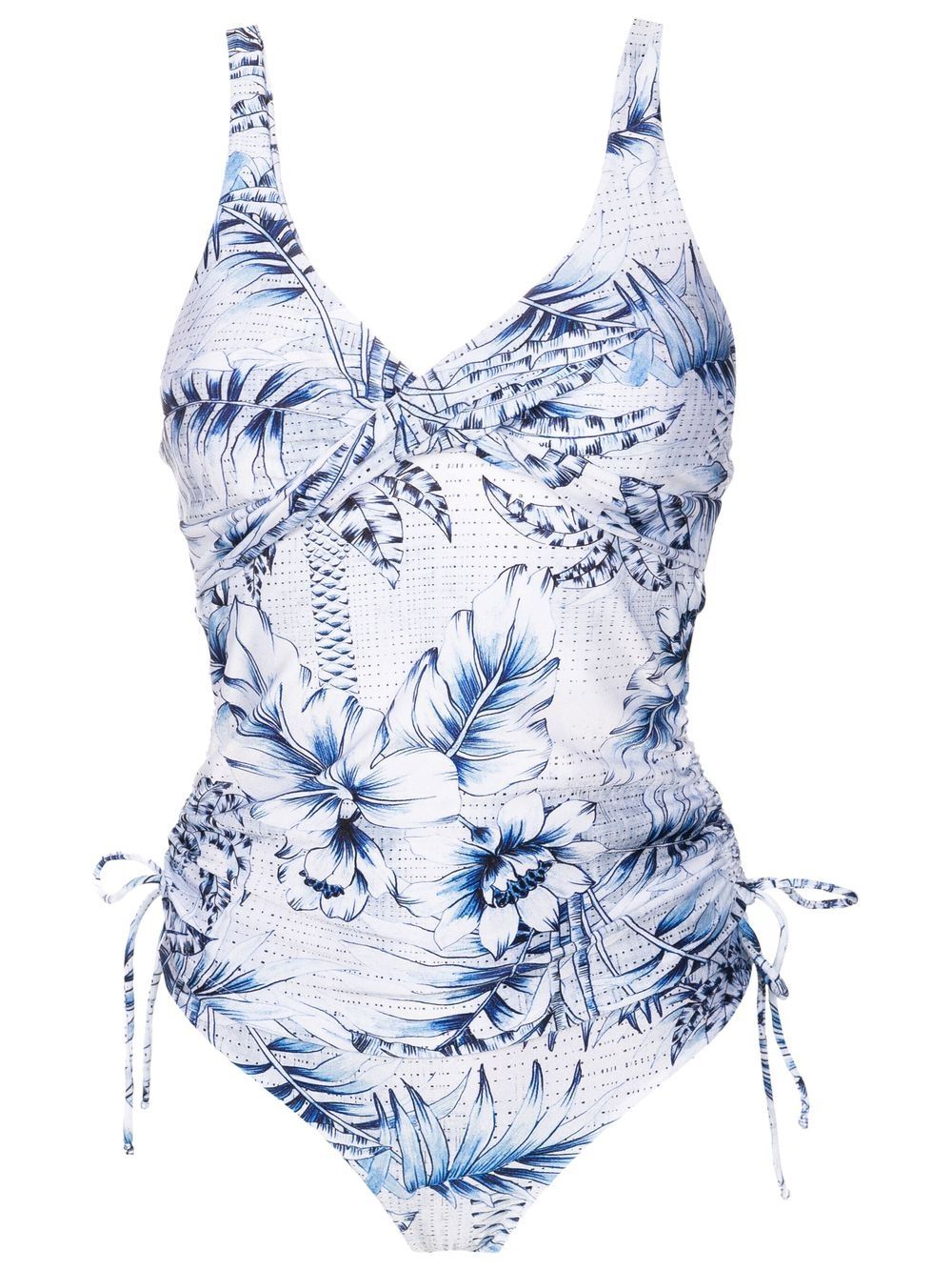 Lygia & Nanny palm-tree print tankini - Blue von Lygia & Nanny