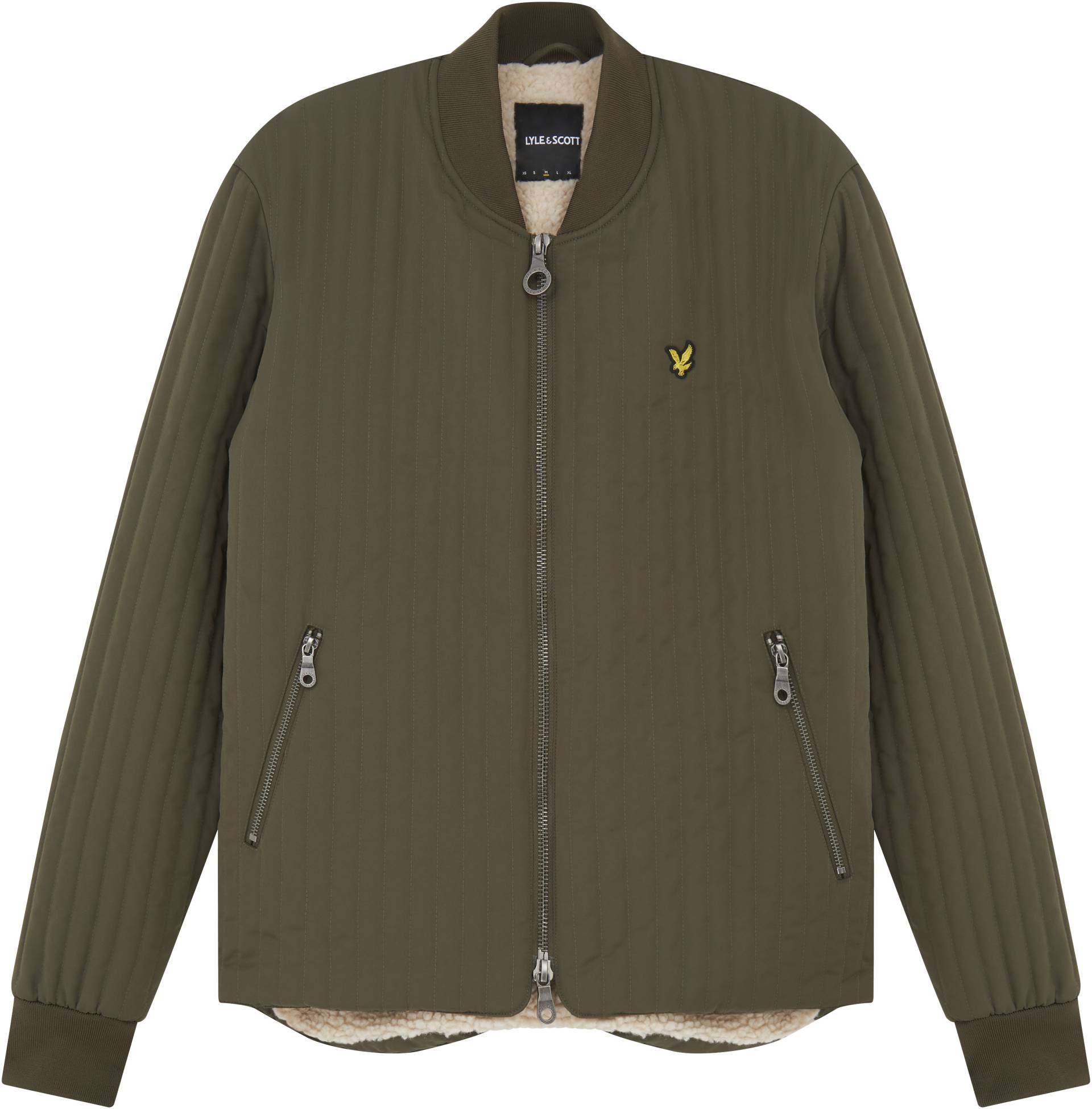 Lyle & Scott Bomberjacke, mit vertikale Steppungen von Lyle & Scott