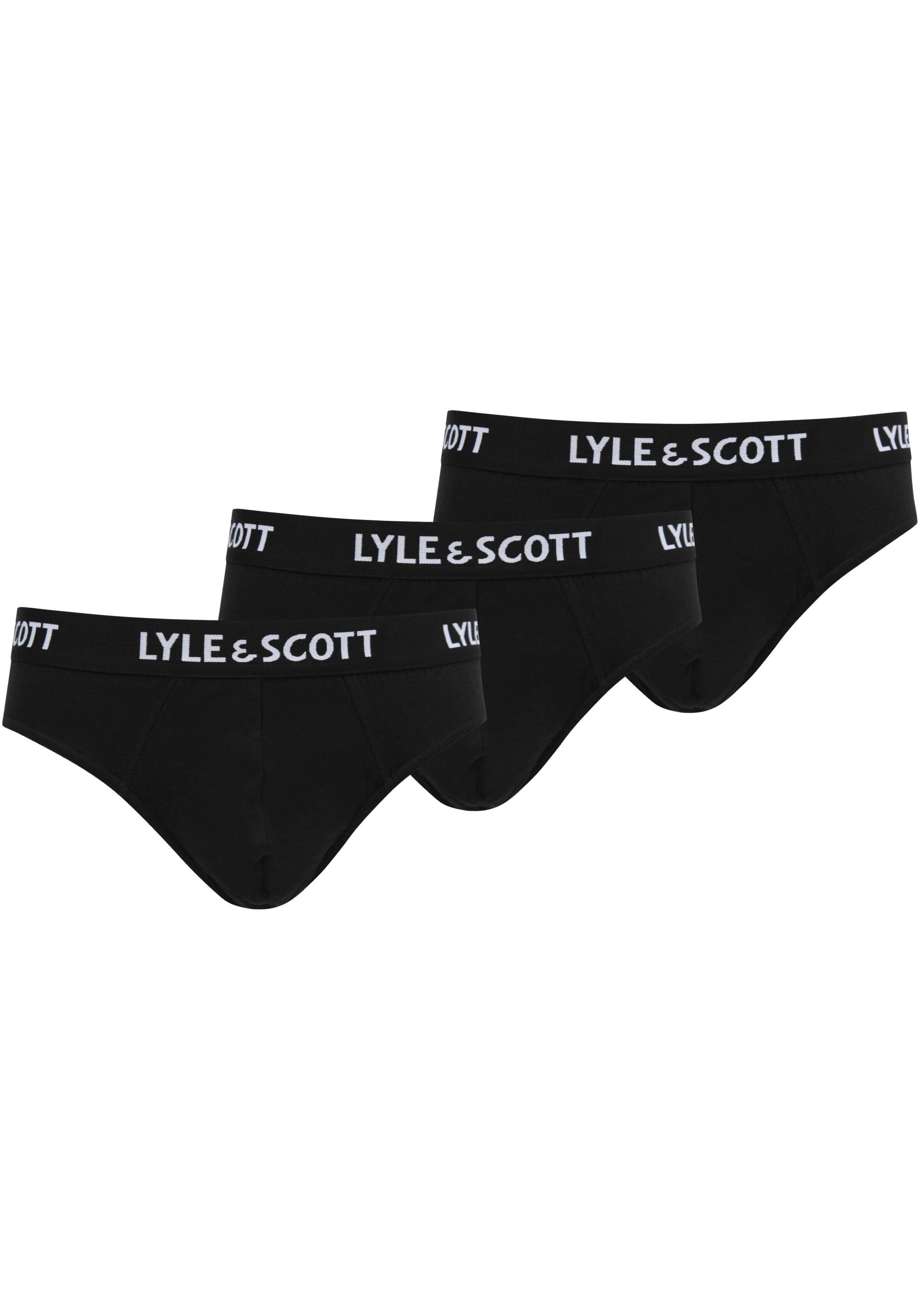 Lyle & Scott Boxershorts, (Packung, 3 St.), mit Logo-Elastikbund von Lyle & Scott