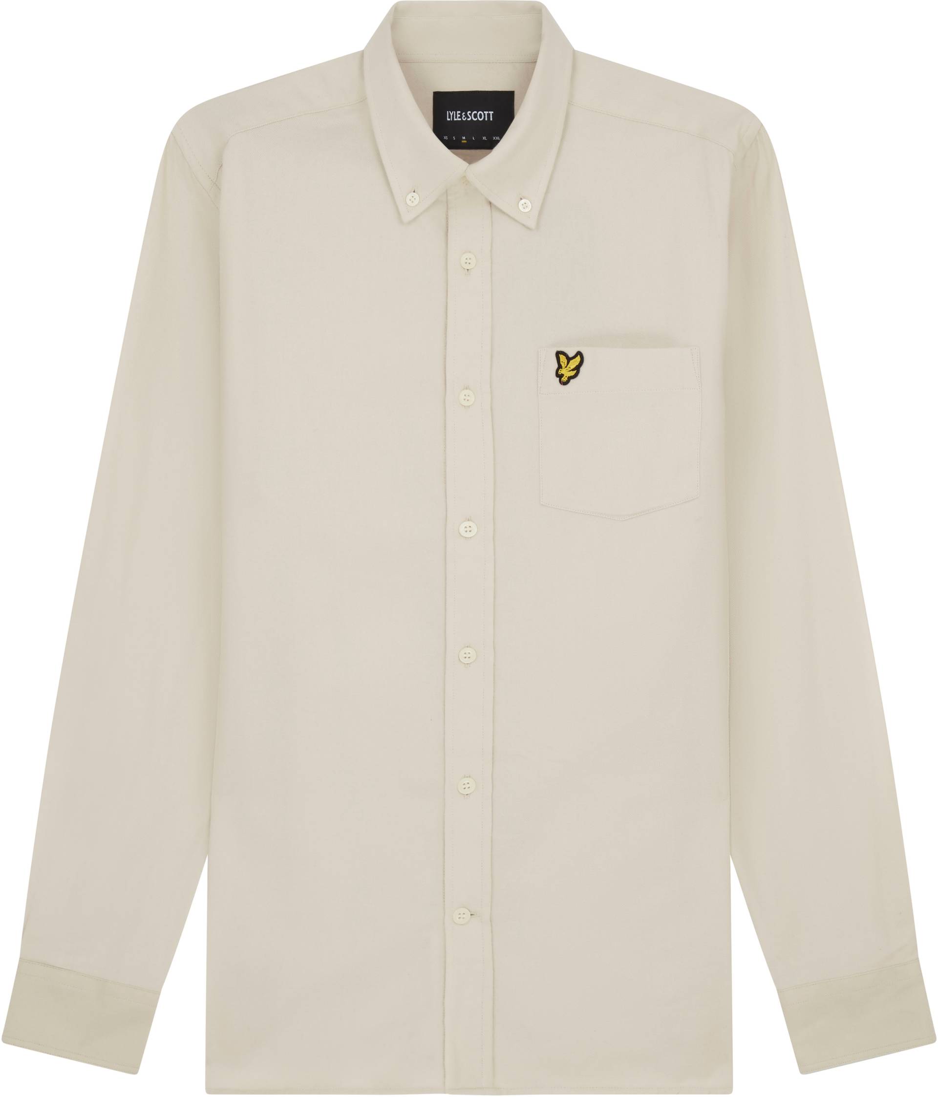 Lyle & Scott Langarmhemd, mit dezenter Logostickerei auf der Brust von Lyle & Scott