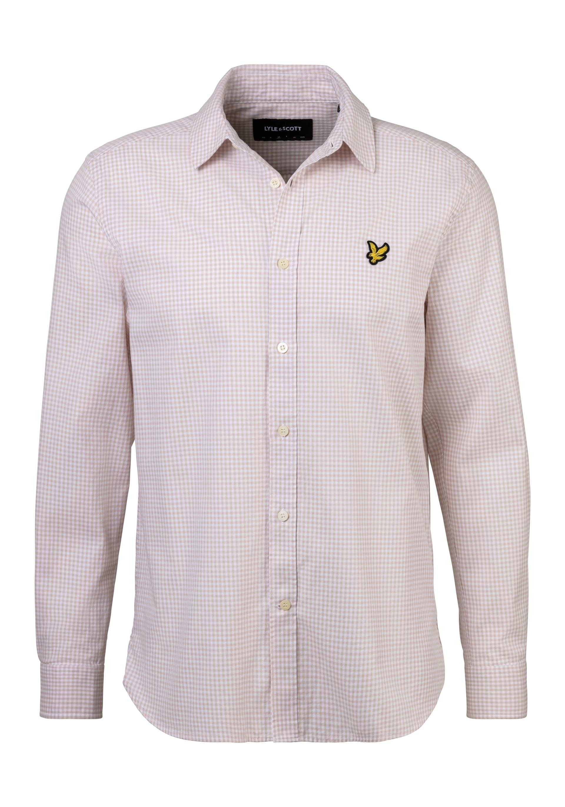 Lyle & Scott Langarmhemd, mit Logostickerei auf der Brust von Lyle & Scott