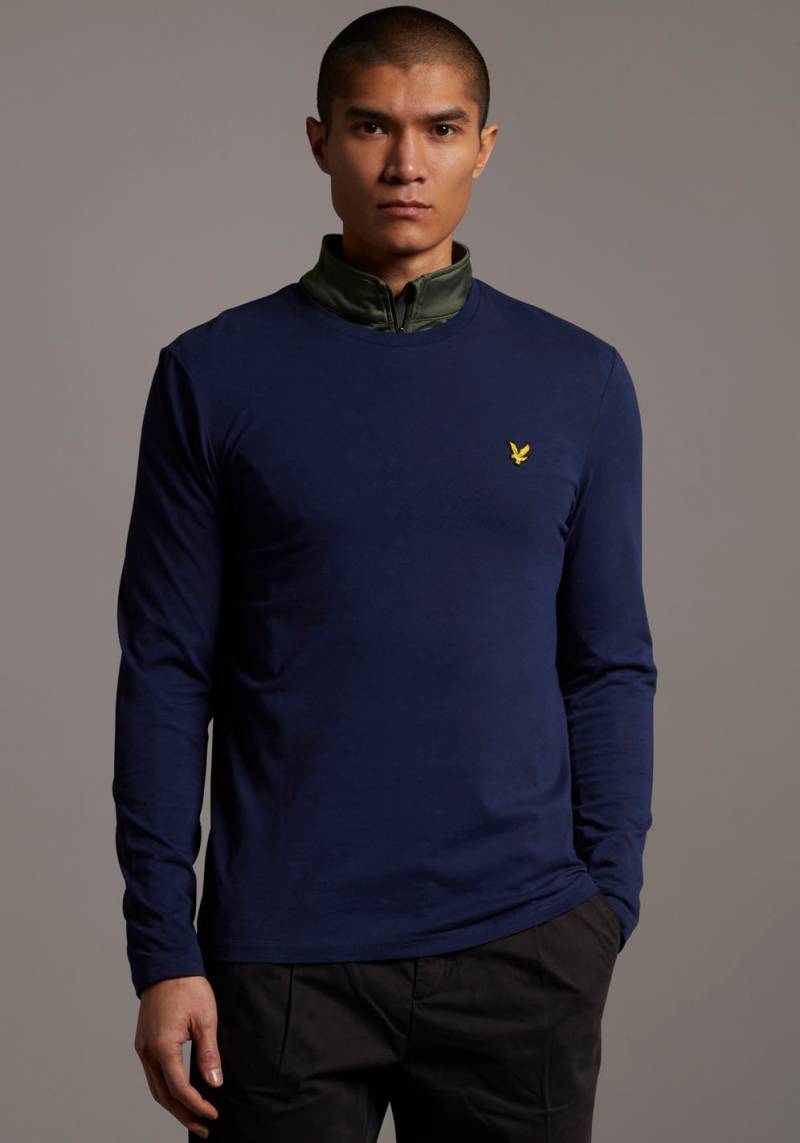 Lyle & Scott Langarmshirt, mit Markenlogo auf der Brust von Lyle & Scott