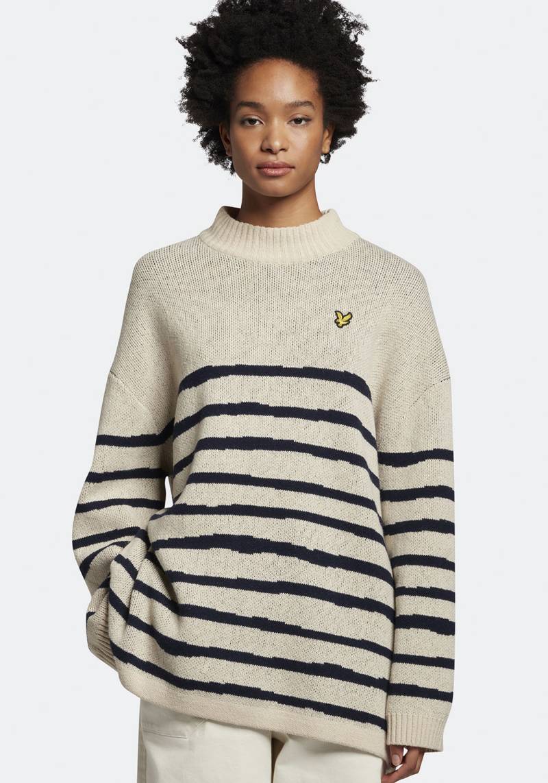 Lyle & Scott Rollkragenpullover, mit klassischen Breton-Streifen von Lyle & Scott