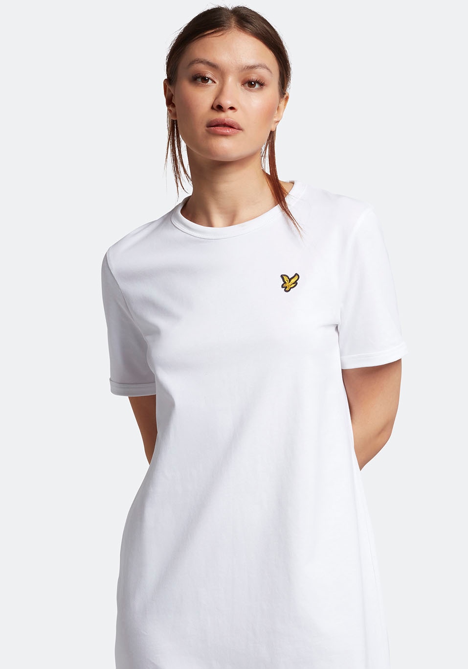 Lyle & Scott Shirtkleid, mit Logostickerei auf der Brust von Lyle & Scott