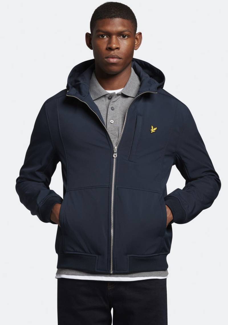 Lyle & Scott Softshelljacke, mit Kapuze, mit verstellbarer Kapuze von Lyle & Scott