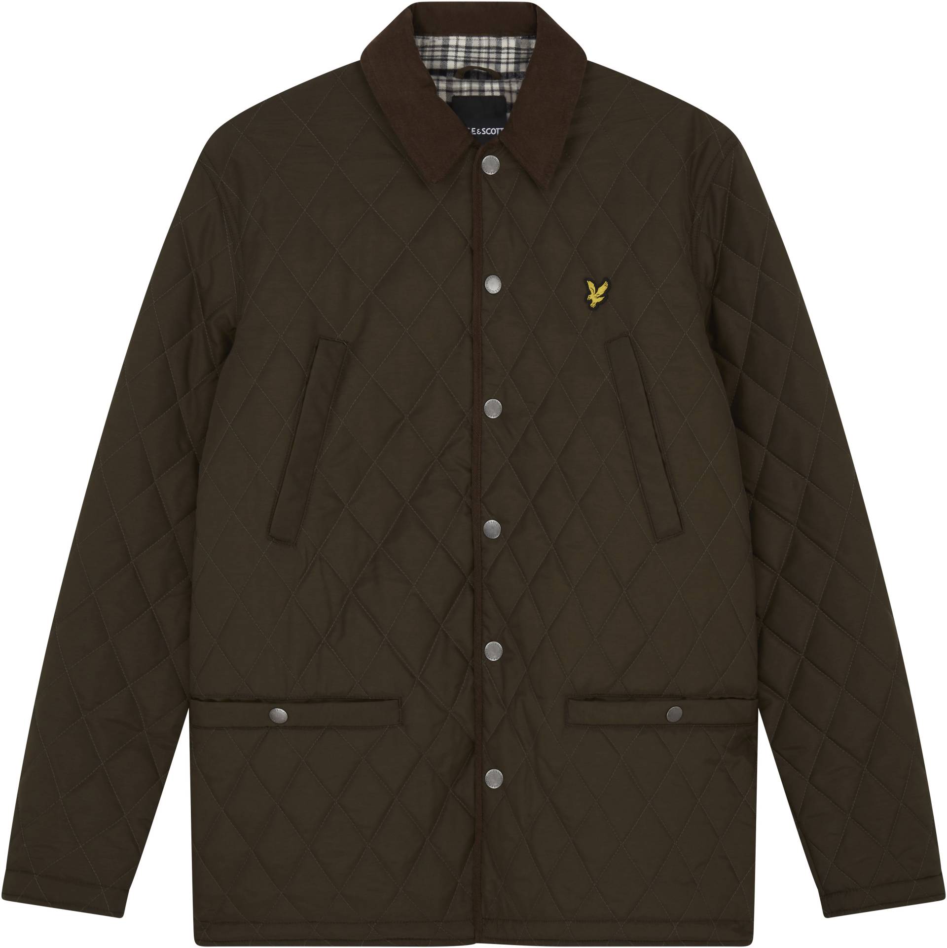 Lyle & Scott Steppjacke, mit Logostickerei auf der Brust von Lyle & Scott