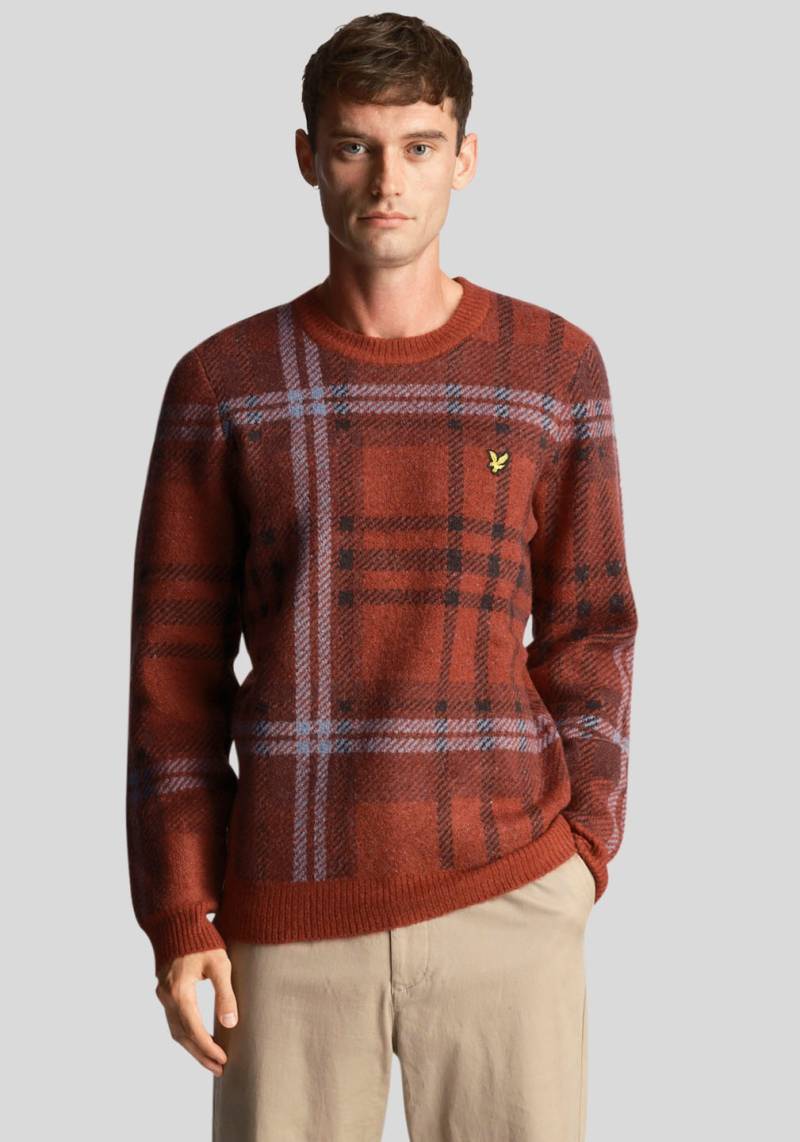 Lyle & Scott Strickpullover, in karierter Optik von Lyle & Scott