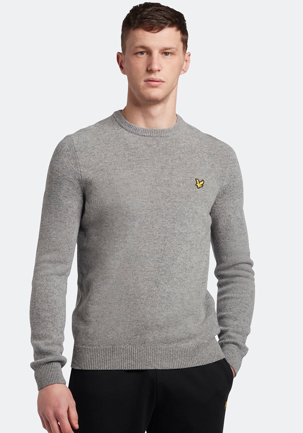 Lyle & Scott Strickpullover, mit Logostickerei auf der Brust von Lyle & Scott