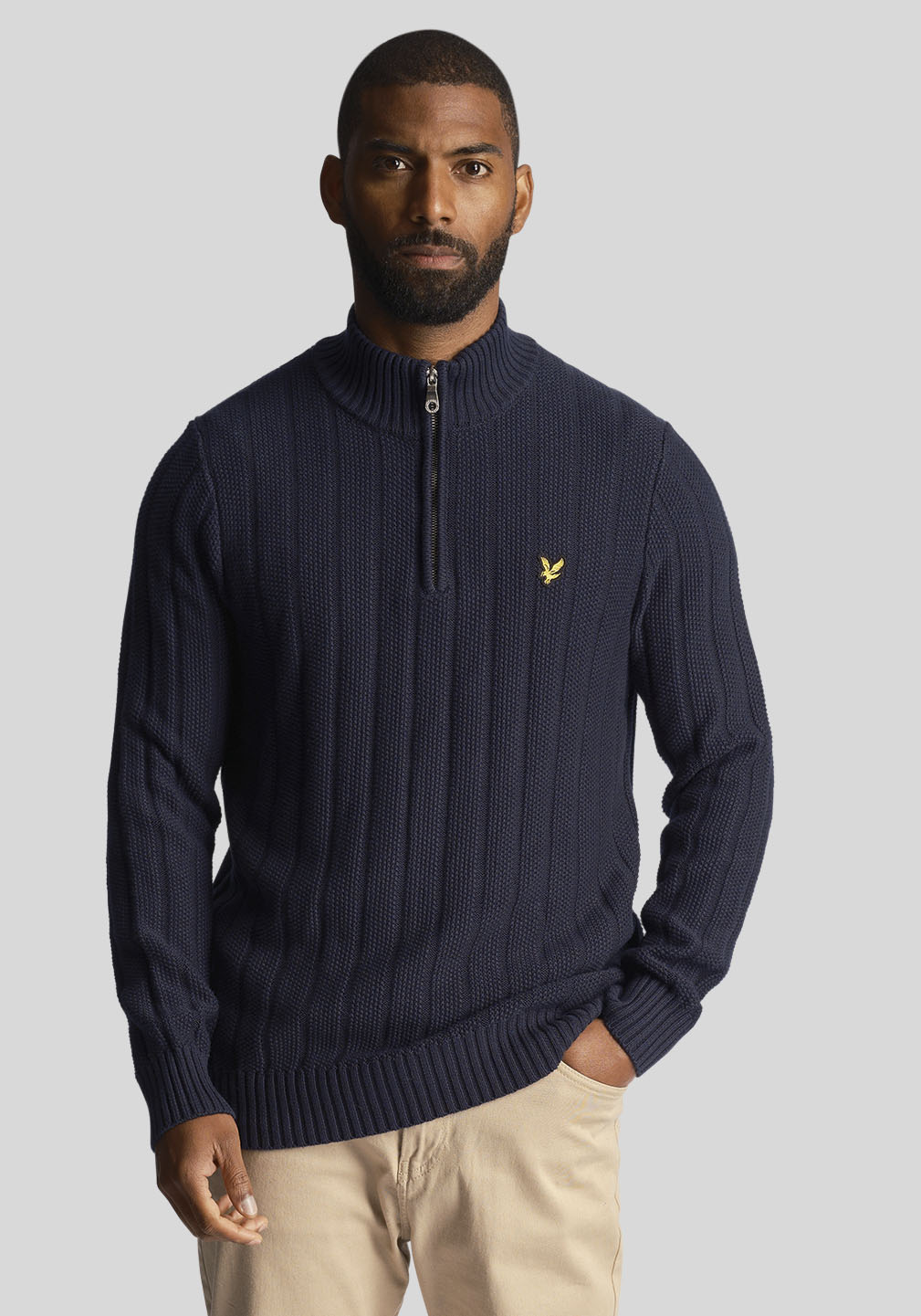 Lyle & Scott Strickpullover, mit Stehkragen Lyle & Scott Strickpullover, mit Stehkragen von Lyle & Scott