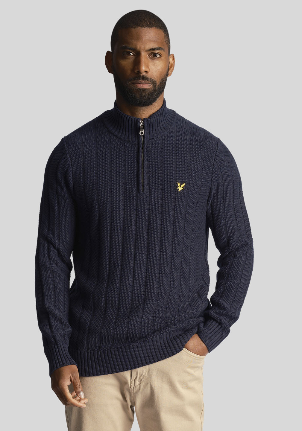 Lyle & Scott Strickpullover, mit Stehkragen von Lyle & Scott