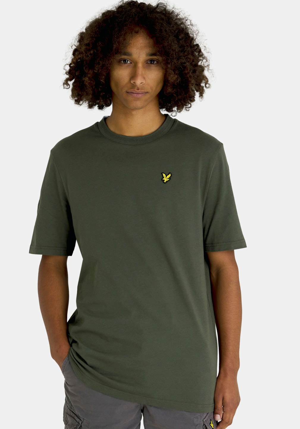 Lyle & Scott T-Shirt, mit Logostickerei auf der Brust von Lyle & Scott