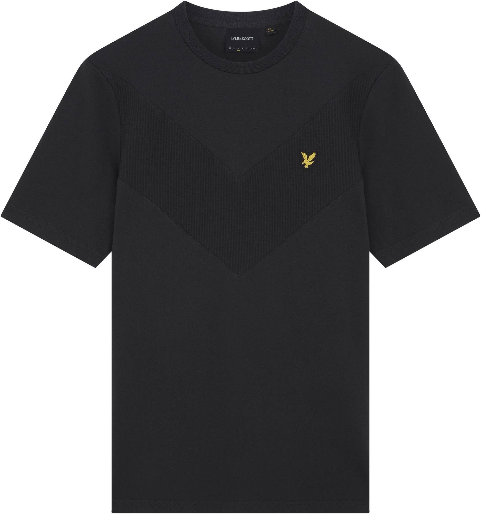 Lyle & Scott T-Shirt, mit geripptem Einsatz von Lyle & Scott