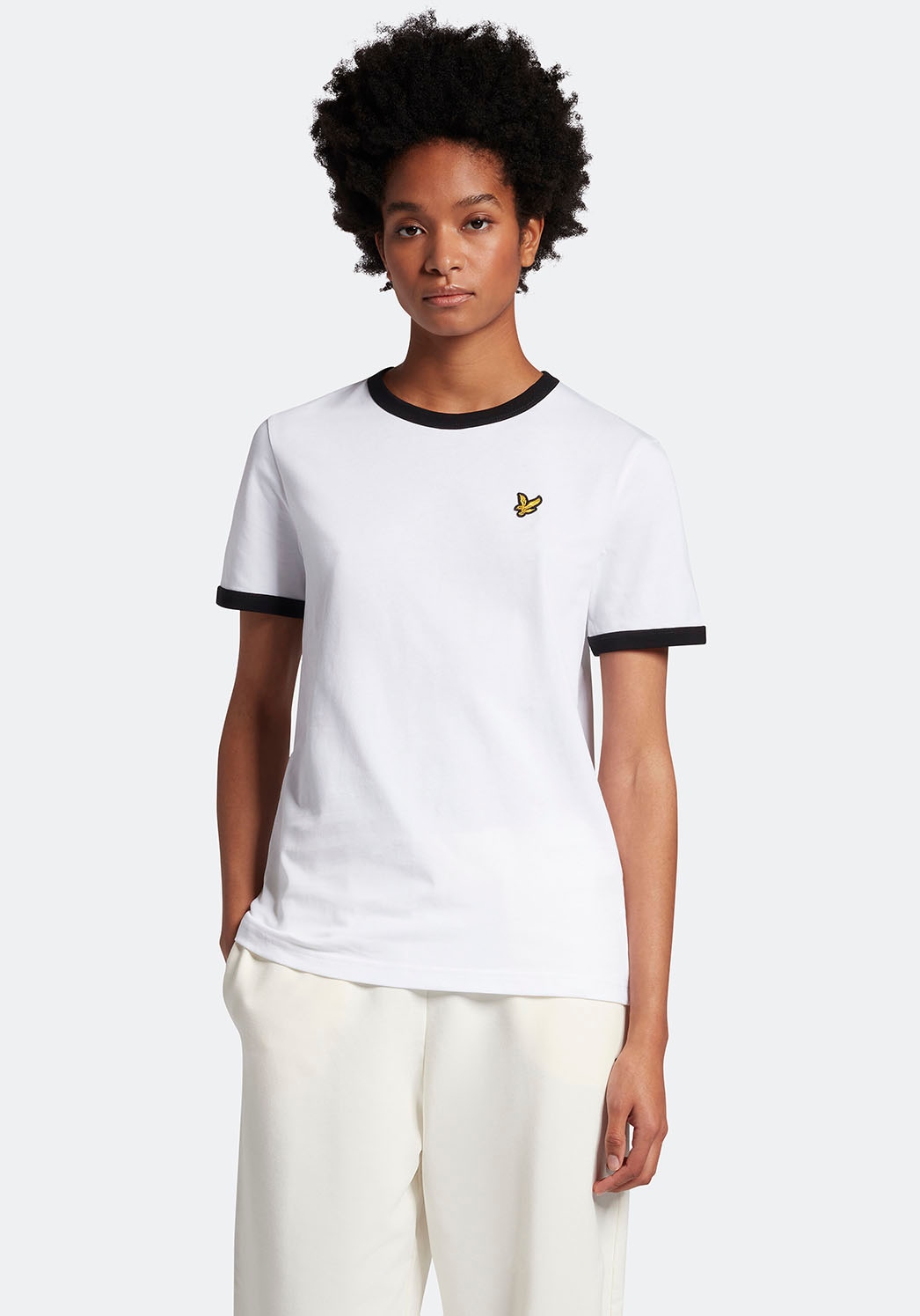 Lyle & Scott T-Shirt, mit kleiner Logostickerei