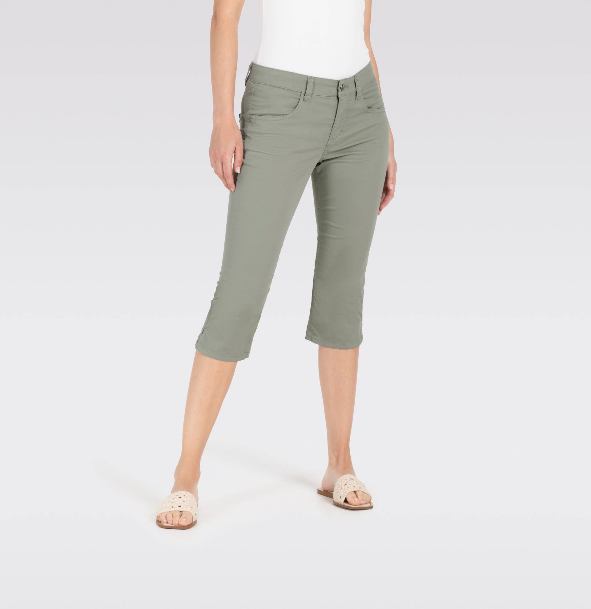 MAC Caprihose »Capri-Summer-Clean«, Kniebedeckend mit kleinem Schlitz am Saum MAC Caprihose »Capri-Summer-Clean«, Kniebedeckend mit kleinem Schlitz am Saum von MAC