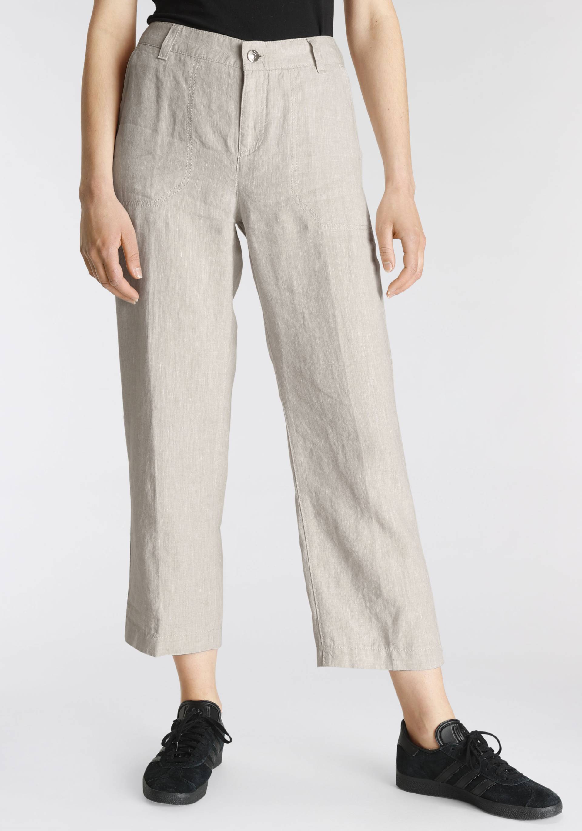 MAC Leinenhose »NORA cropped«, Leinen-Qualität von MAC