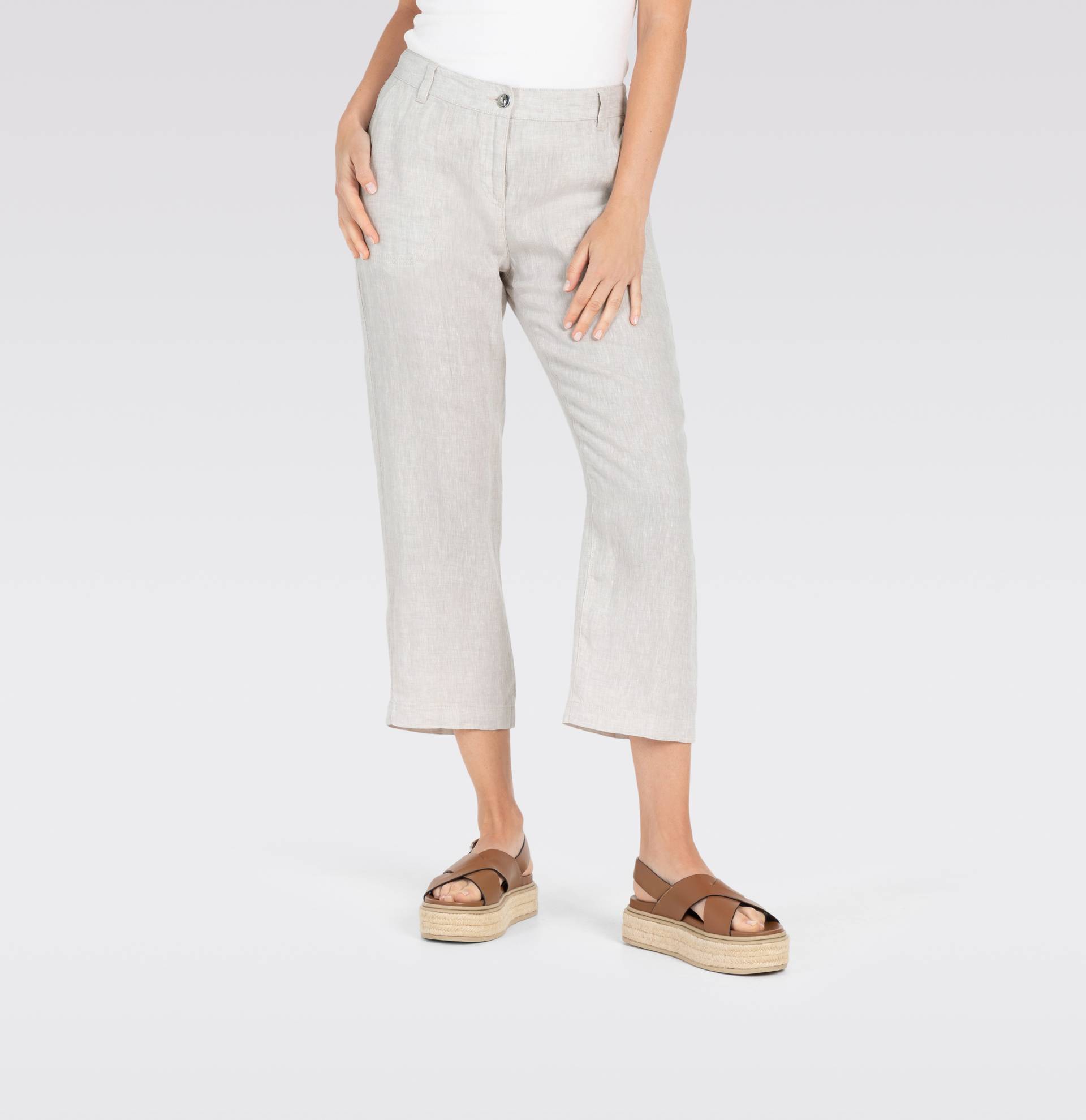 MAC Leinenhose »NORA cropped«, Leinen-Qualität von MAC