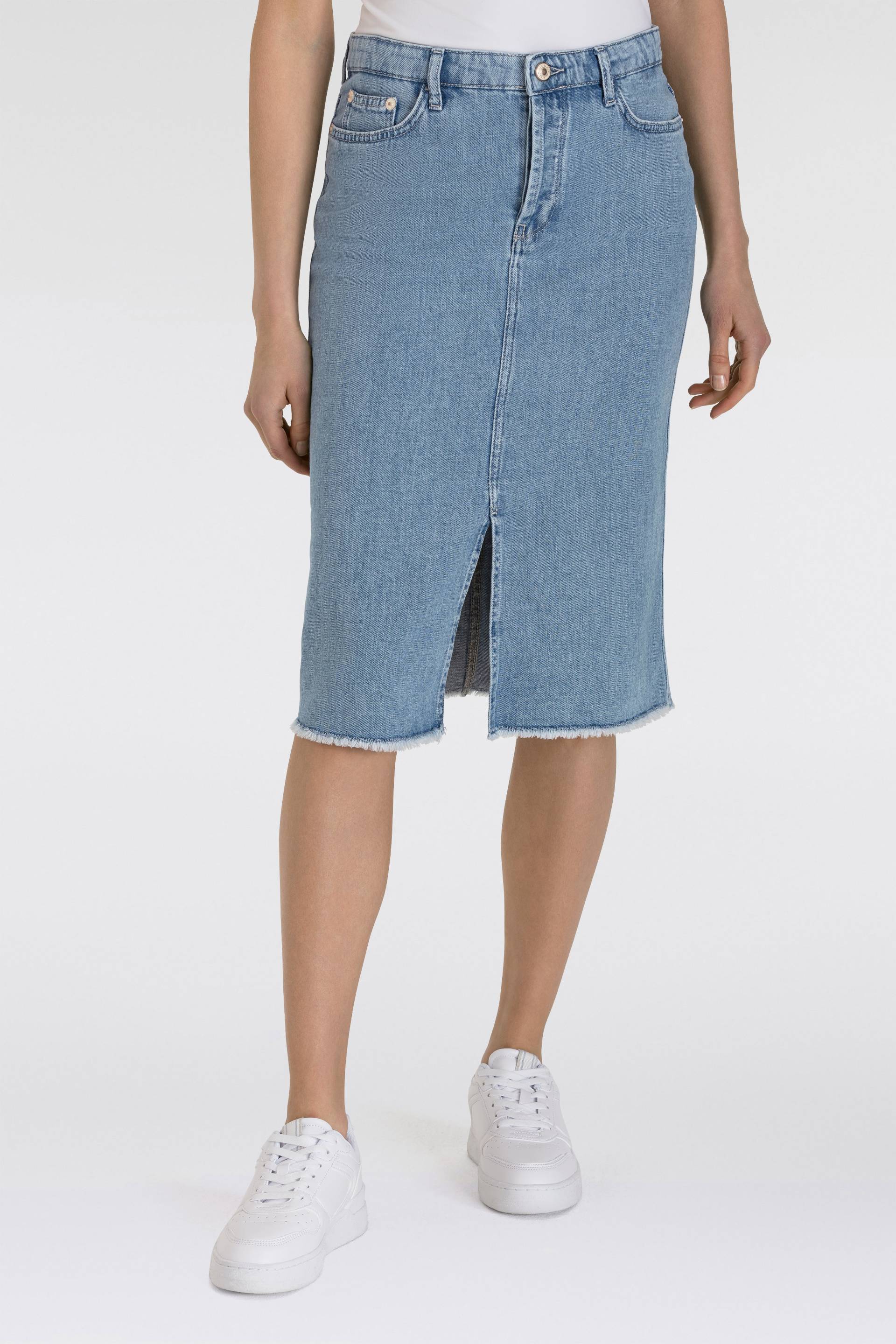 MAC Midirock »MIDI SKIRT fringe«, im Five-Pocket Style MAC Midirock »MIDI SKIRT fringe«, im Five-Pocket Style von MAC