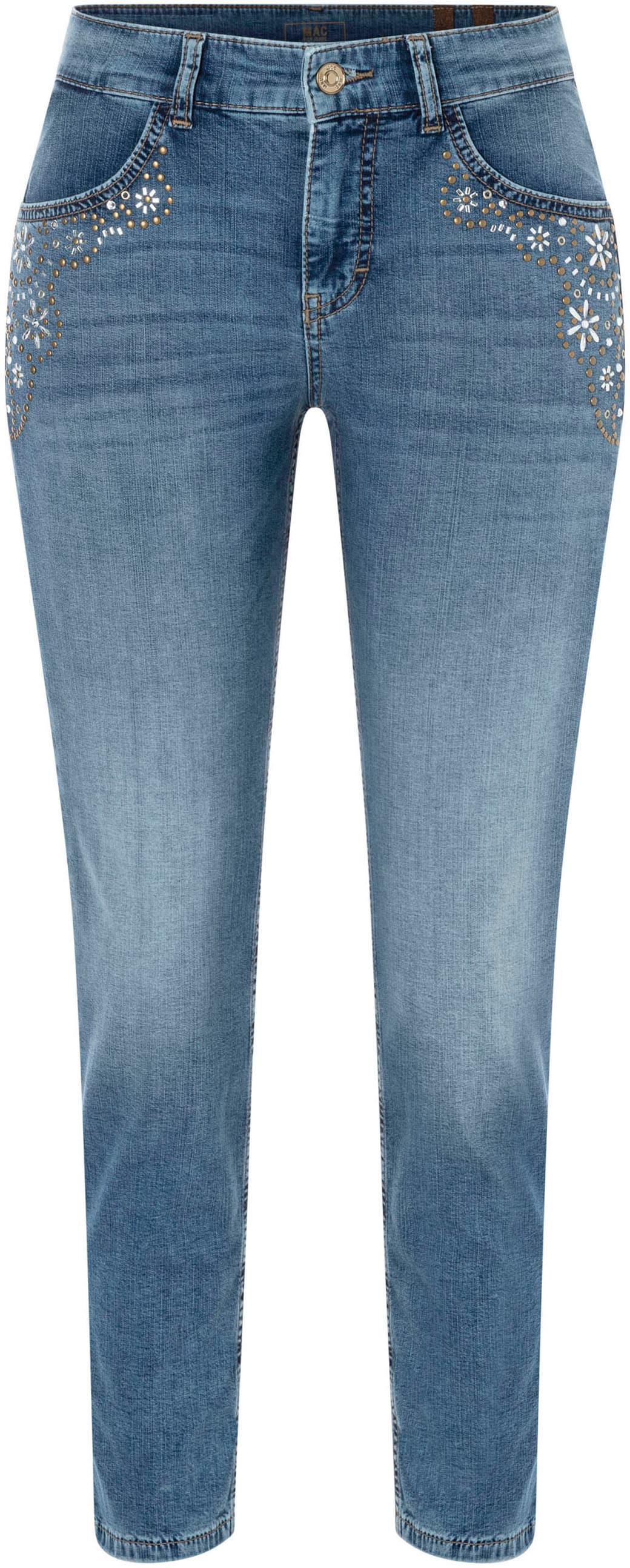 MAC Slim-fit-Jeans »RICH SLIM 7/8 flower«, mit Schmucksteinen MAC Slim-fit-Jeans »RICH SLIM 7/8 flower«, mit Schmucksteinen von MAC