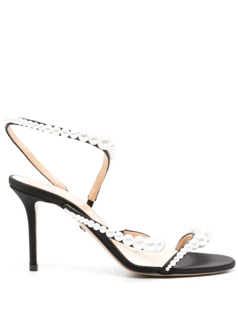 MACH & MACH 80mm faux-pearl sandals - Black von MACH & MACH