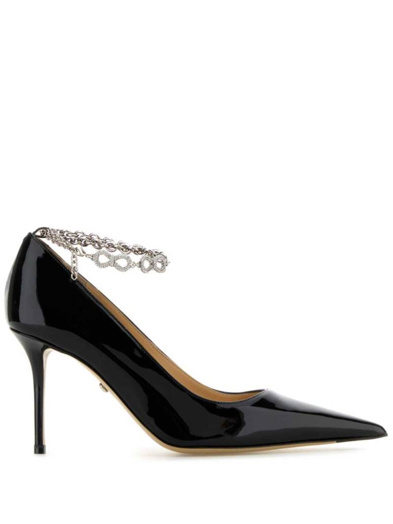 MACH & MACH 85mm Bow Chain pumps - Black von MACH & MACH