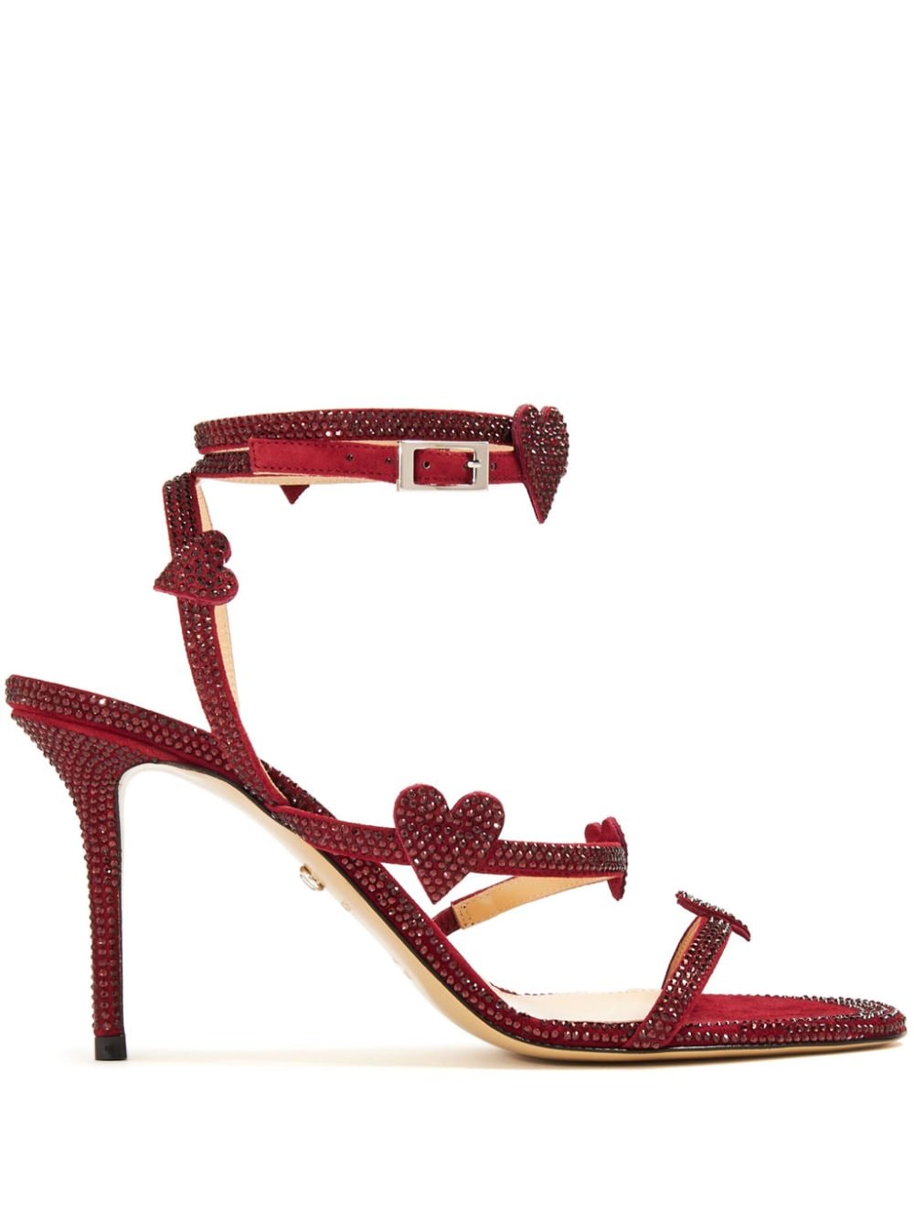 MACH & MACH 85mm Petit Coeur sandals - Red von MACH & MACH